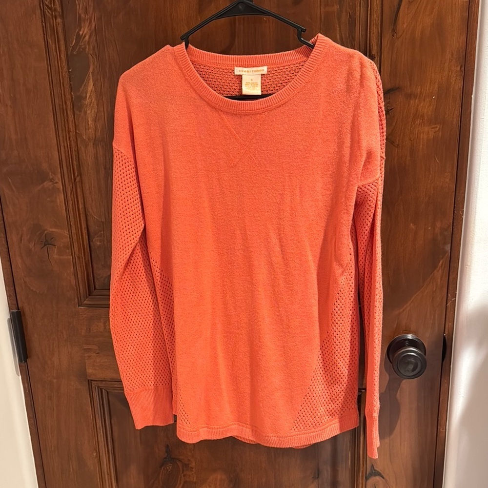 Sweet Romeo Orange Sweater Cardigan